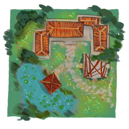Estate Concept Art (top view)